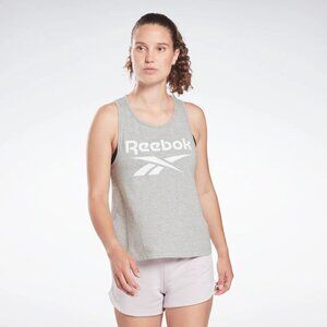 Reebok Identity Tank Top Womens Athletic Tank Tops X Small Medium Grey Heather